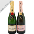 Mo&euml;t & Chandon champagne - Mo&euml;t & chandon champagne brut and ros&eacute;