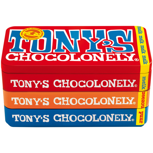 Tonys Chocolonely Stapelblik huismerk kopen in de aanbieding